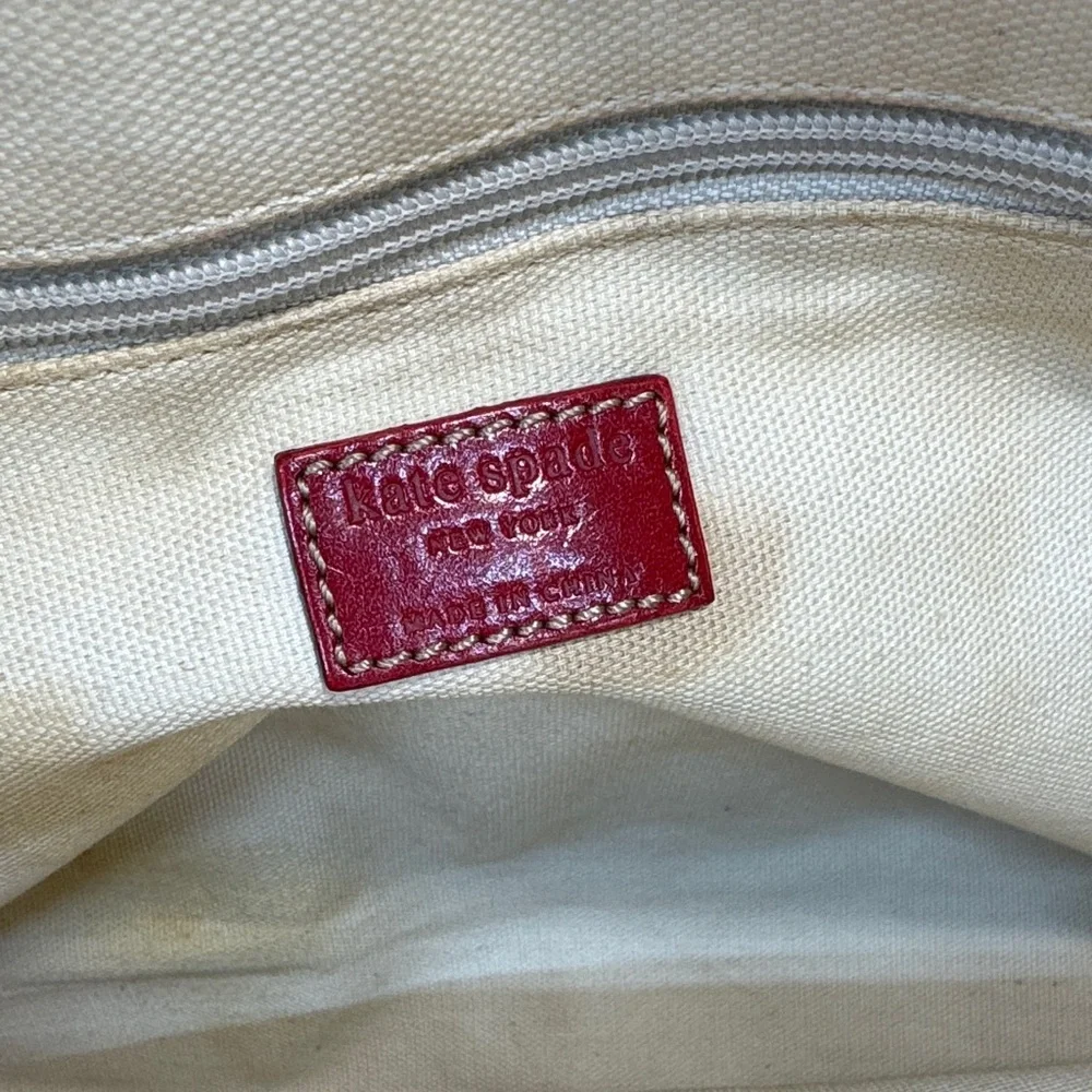 KATE SPADE & MAIRA KALMAN Canvas Tote Bag